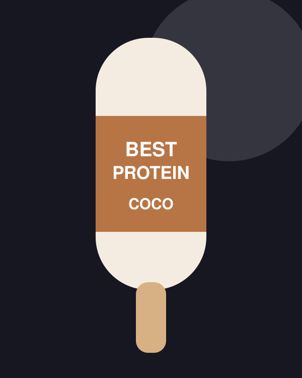 Picolé proteico Best Protein sabor coco